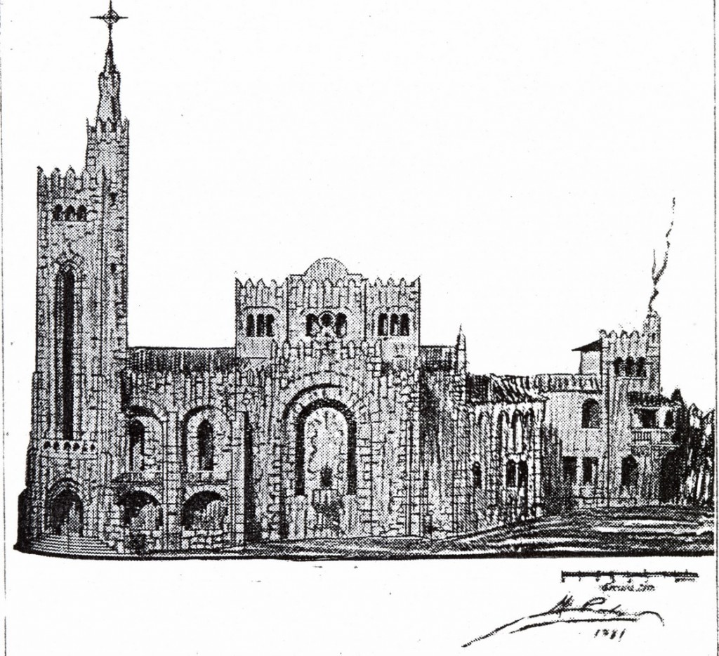 Templo-Votivo-Mar-Panxón-Nigrán-collage-arquitectónico