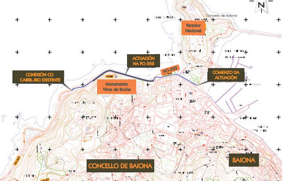 Medio Ambiente adxudica as obras de prolongación do carril bici de Baiona por máis de 170.000 euros