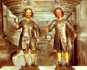 Baiona celebra a súa tradicional romaría de San Cosme e San Damián